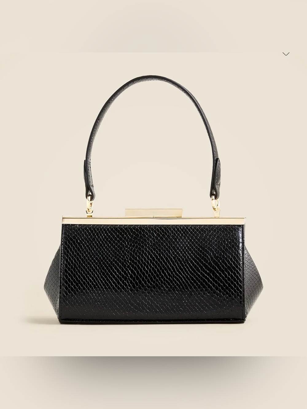 NWOT JCrew Structured three-in-one bag in crinkle Italian leather